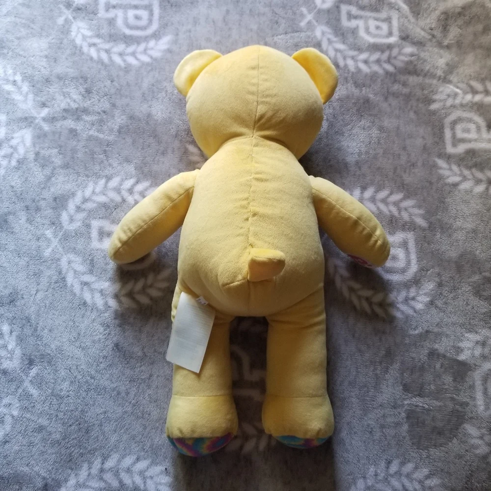Build A Bear Workshop Plush Yellow Tie-Dye Teddy Bear